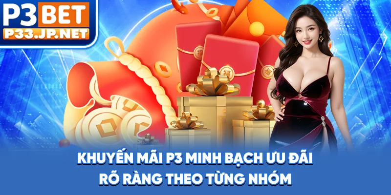 Khuyến mãi P3 minh bạch, ưu đãi rõ ràng theo từng nhóm